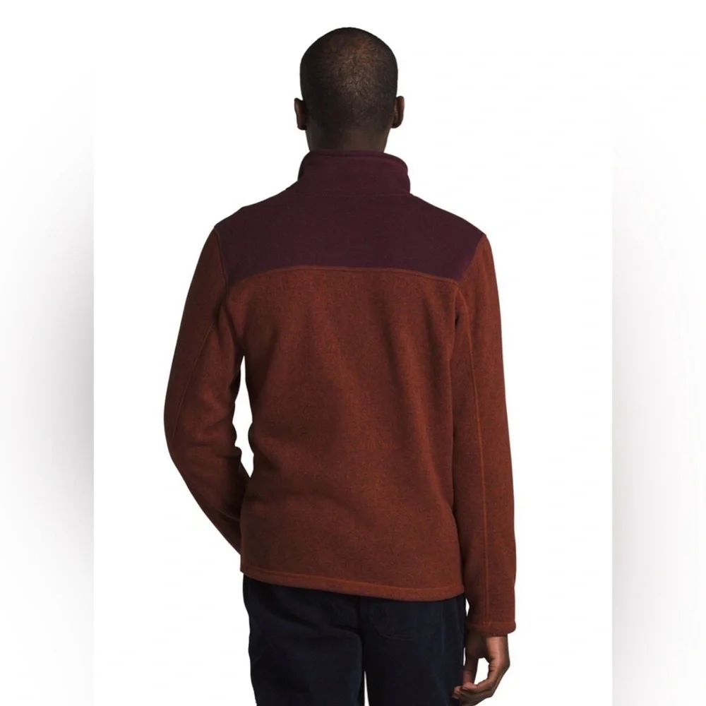 The North Face Gordon Lyons Full Zip Fleece Sweater Jacket Brandywine Orange L
